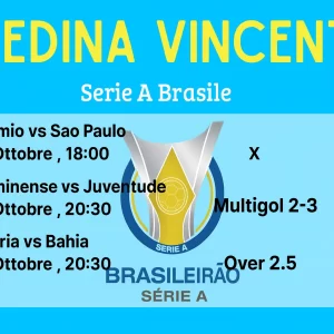 Schedina Vincente – Campeonato Brasil Serie A 15 Ottobre 2025