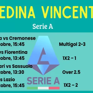 Schedina Vincente – Serie A 29 e 30 Ottobre 2025